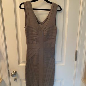 Silver Bebe Bandage Dress